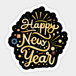 Happy New Year Sticker